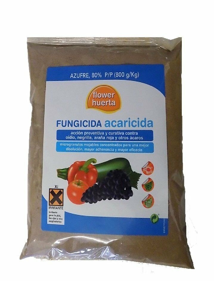 Fungicida Acaricida 500 gr. Azufre 80%. Flower - Piensos Senra
